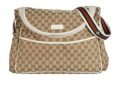 Gucci Supreme Baby Changing Bag, front view